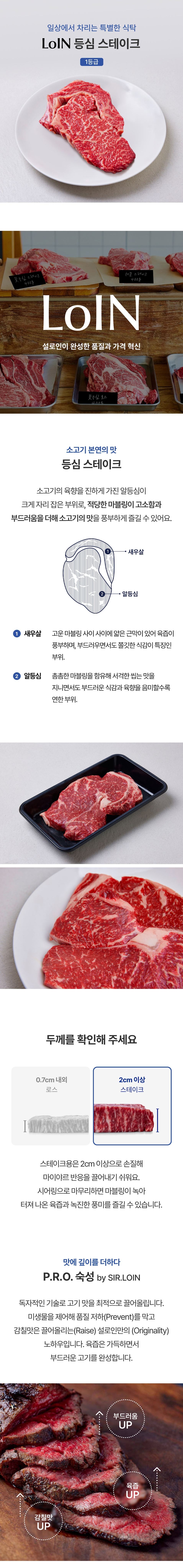 LoIN 등심 스테이크 - Product Detail Image - 0